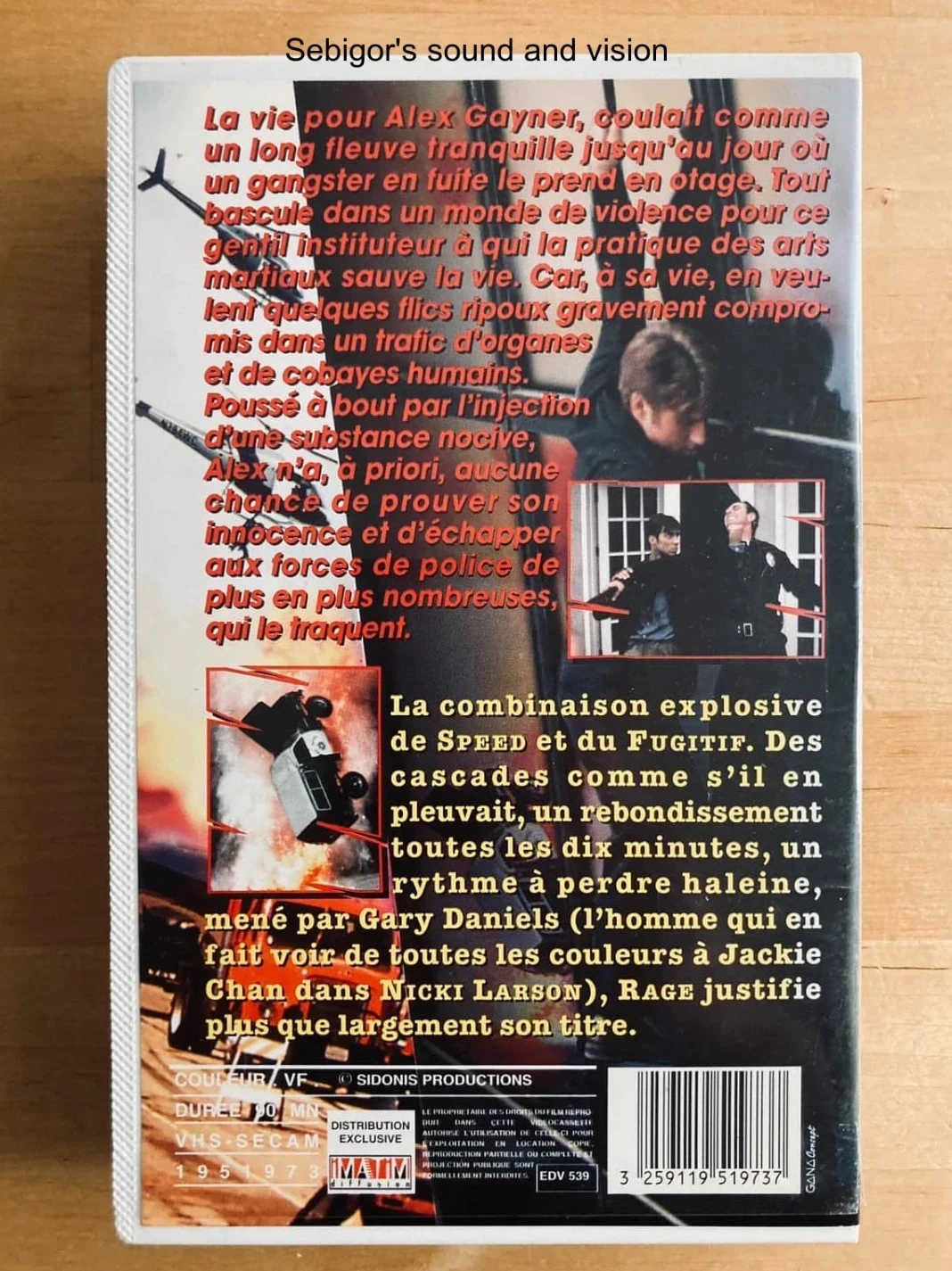 Cassete VHS Rage. – photo 3